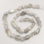 Natural Labrodorite Beads Galalting on Thread, 7×10 mm diameter, ~ 40 cm length