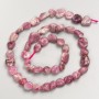 Natural Ruby-Tourmaline Beads on Thread, 9x9mm ±, 42cm ± length
