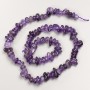 Amethyst Chip Beads on Thread, 8x4mm diameter, about 40 cm length