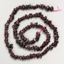 Garnet Beads Tiny Chunk on Thread, 6×3 mm, length 41 cm