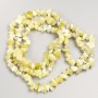 Jadeite Chip Beads on Long Thread 7-10×3-5 mm, length 80 cm+