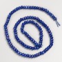 Lapis Lazuli Stone Beads (single) Faceted Rondelle on Thread, diameter 4x3.5mm±, length 38cm±