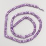 Amethyst Stone Beads (artificial) Faceted Rondelle on Thread d4×2.5mm+-, length 37cm+-
