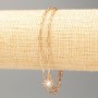 Xuping Bracelet 18K Gold Plating, length 18-21 cm, thickness ~2 mm, with sun symbol and white stones