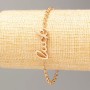 Xuping Bracelet Gold Plating "Luck" 18K, length 20.5 cm, width 3 mm +