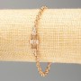 Xuping Bracelet 18K Plating with Stones, length 17–20.5 cm, thickness ~4 mm