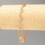 Bracelet Xuping Gold Plating 18K L 19-22 cm, thickness 6 mm + -, thickness 4 mm +