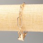 Xuping Gold-Plated 18K Heart Bracelet, length 16-20 cm, thickness 6.5 mm ±, 9 mm ±