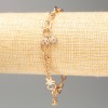 Xuping Gold-Plated Bracelet 18K, length 19cm, thickness 5mm ± with white crystals