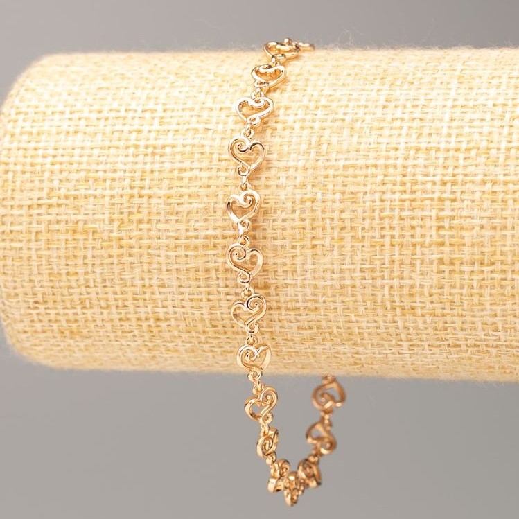 Xuping Bracelet Gold Plating 18K, length 18-22 cm, thickness 6 mm +
