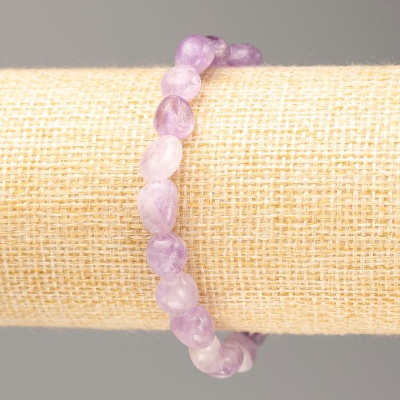 Bracelet made of natural Amethyst, faceted stones, diameter 12.5x9-8x6 mm ±, length 18 cm ± on elastic