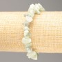 Natural Onyx Chip Bracelet, diameter 14, 5×4 - 7×3(±) mm, length 18 cm on elastic