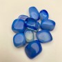 Blue Agate tumbled 23.5×18 mm souvenir stone, packaged 100 g