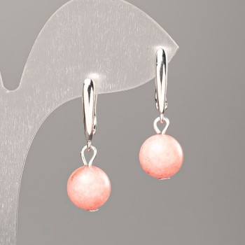 Earrings with Turquoise? Wait Turmalin is tourmaline. Correct: Turmaline stone earrings smooth ball diameter 10mm length 32mm