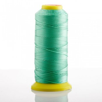 Thread spool green Mint, diameter 0.3 mm nylon for crafts 500 m