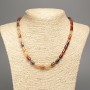 Carnelian Necklace Natural Stone Smooth Cylinder Beads, Diameter 10x6mm +-, Length 48cm +