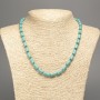 Turquoise Beads Smooth Cylinders, 10x6mm diameter +-, length 47cm +