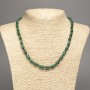 Malachite Necklace (pressed) smooth cylinder, diameter 10x6mm +-, length 49cm +-