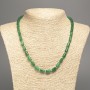 Chrysoprase Necklace with Natural Chrysoprase, Smooth Cylindrical Beads, Ø 10x6 mm, length 49 cm ±