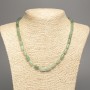 Necklace Jade Natural Jade Stone Smooth Cylindrical Beads, 10x6mm, +/- diameter, 50cm length