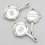 Pendant hardware Pan 34x20 mm packaged 8 pcs +-. 20 grams