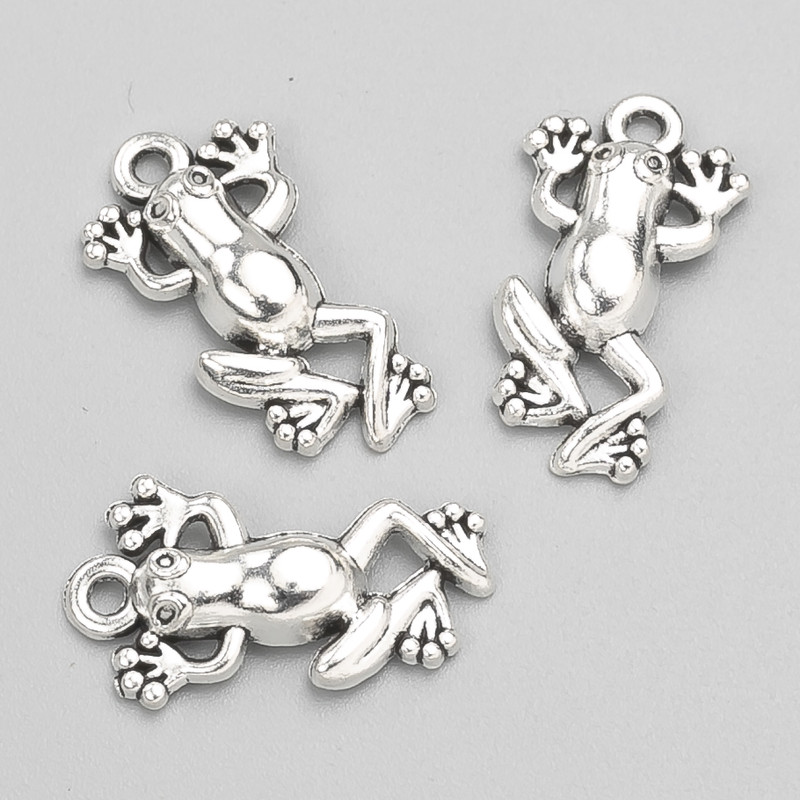 Pendant Finding Frog 20×12 mm packaging 16 pcs +- 20 g