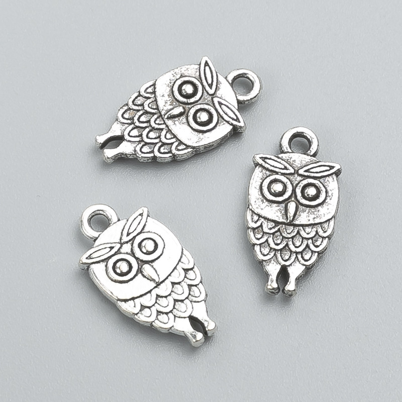 Pendant Corner Owl 18x9 mm packaging 15 pcs +-. 20 grams