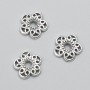 Silver End Cap Tip for Jewelry, silver color, diameter 12×2 (±) mm, packaging -20 g, 52 (±) pcs
