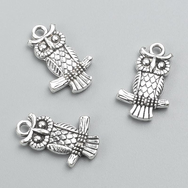 Pendant Finding Owl 20×13 mm packaged 14 pcs ±, 20 g