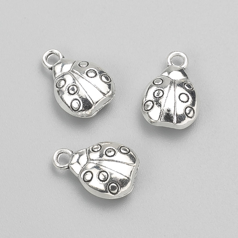 Pendant Findings Ladybug 14x10 mm packaging 10 pcs +-. 20 grams