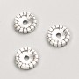 Bead bail insert, 10x2 mm diameter, packaged 20 g, 27 pcs ±, metal color "silver"