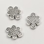 Bead Insertion End Cap, diameter 17x13x3 mm packaged 20 g 11 pcs +/- color of metal "silver"