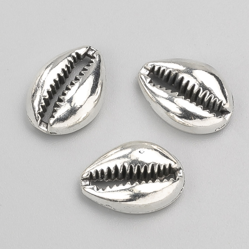 Pendant Finding without hole Shell 17×12×5mm Packaging 10 pcs +- 20 g