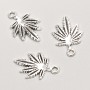 Pendant Finding Hemp Leaf, diameter 19x13 packaging 26 pcs+-. 20 grams