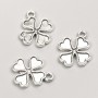 Clover-shaped pendant hardware, diameter 18×15 mm, packaging 17 pcs +/- 20 g