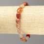 Carnelian Natural Stone Beaded Bracelet on Elastic Cord, 11x8mm beads, 18 cm length