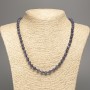 Charmcharoit Necklace, Smooth Bead, 6mm diameter +-/-, 50cm length +/- made from white jade (synthetic dyed)
