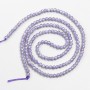 Small Spinel Beads (synthetic) purple-amethyst, faceted ball, diameter 2 mm±, on thread, length 37 cm
