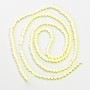 Small faceted spinel beads (synthetic) yellow faceted ball, diameter 2mm± on thread, length 37cm