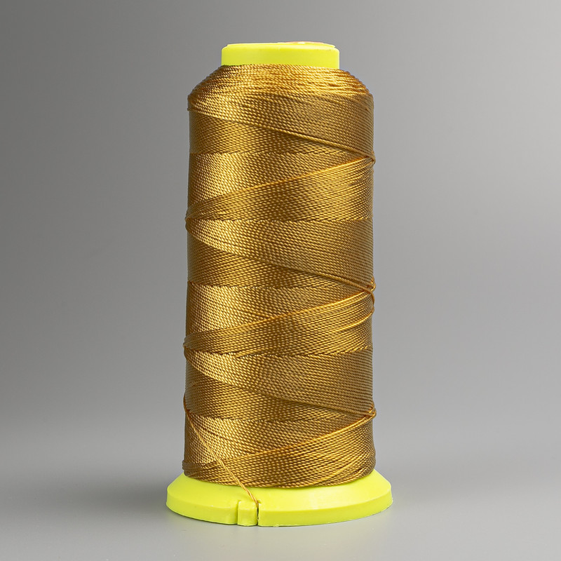 Dark Yellow Bobbin Thread, diameter 0.9mm, nylon for crafts 300m