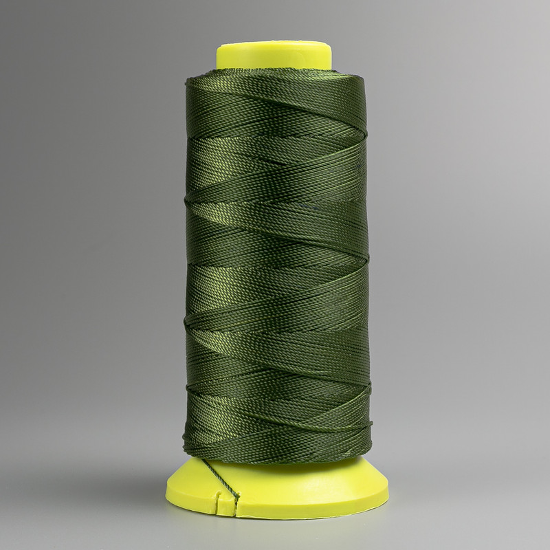 Dark Green Bobbin Thread, 0.9 mm, nylon for crafts, 300 m
