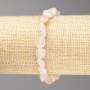 Morganite Bead Bracelet, Faceted 8x10mm, Elastic, 18cm+