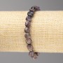 Charoite Stone Bead Bracelet, faceted, diameter 8x8mm± on elastic, length 18cm+