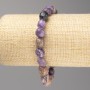 Charoite Stone Bracelet, faceted beads, diameter 10x12mm± on elastic, length 18cm+