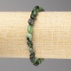 Zoisite Stone Bracelet, faceted, 6x10mm approx., elastic band, length 18cm+