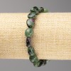 Zoisite Stone Bracelet Beaded Round 10x10mm+, elastic, 18cm+