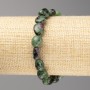 Zoisite Stone Bracelet Beaded Round 10x10mm+, elastic, 18cm+