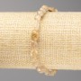 Bracelet with Citrine Beads, faceted, 7x7mm, on elastic, length 18cm+