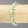Chrysoprase Bead Bracelet, faceted, 8×10 mm ± on elastic, length 7.1 inches ±