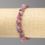 Tourmaline Bead Bracelet, faceted, 8x8 mm diameter± on elastic, length 18 cm+